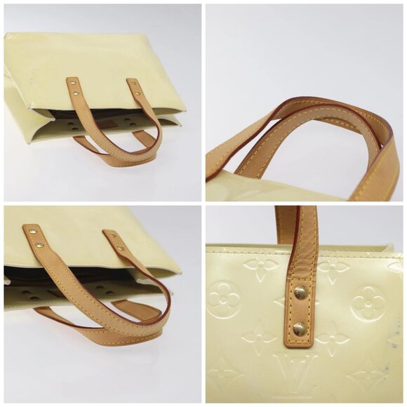 LOUIS VUITTON Monogram Vernis Reade PM Hand Bag Perle M91336 LV Auth BA3673 - Picture 16 of 16